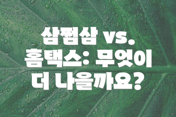 삼쩜삼 vs. 홈택스: 무엇이 더 나을까요?
