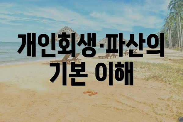 개인회생·파산의 기본 이해