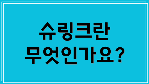 슈링크란 무엇인가요?
