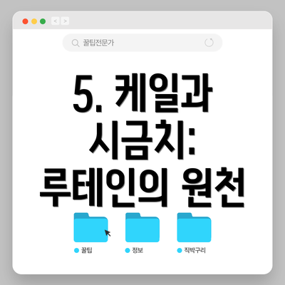 5. 케일과 시금치: 루테인의 원천
