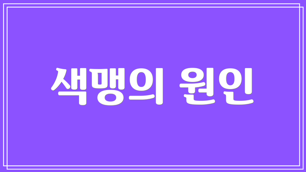 색맹의 원인