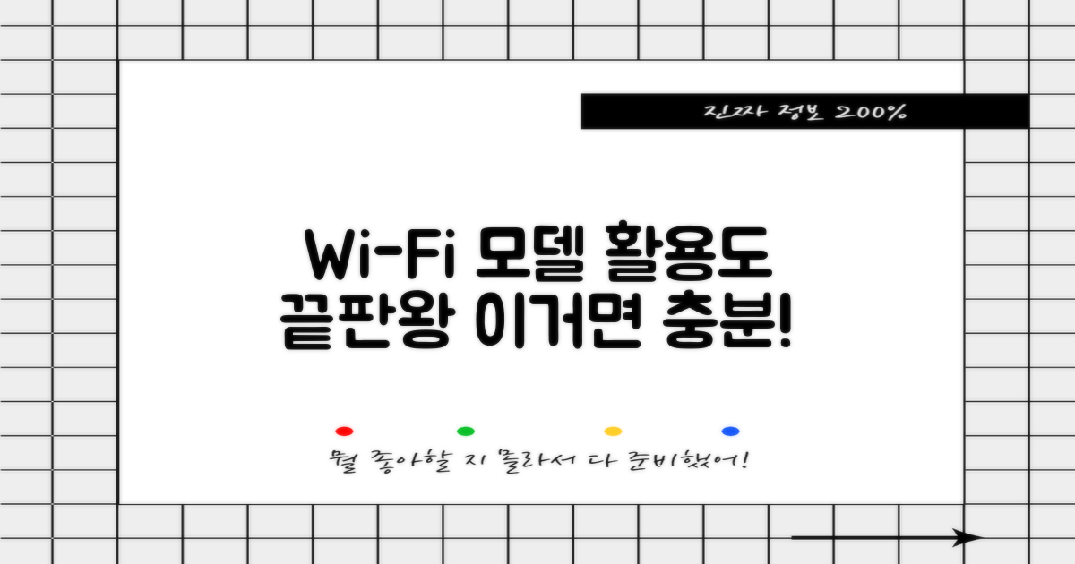 Wi-Fi 모델, 활용도는?