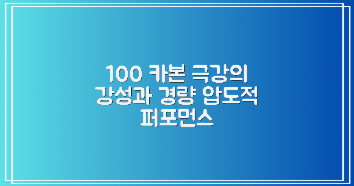 100% 탄소 섬유 함유